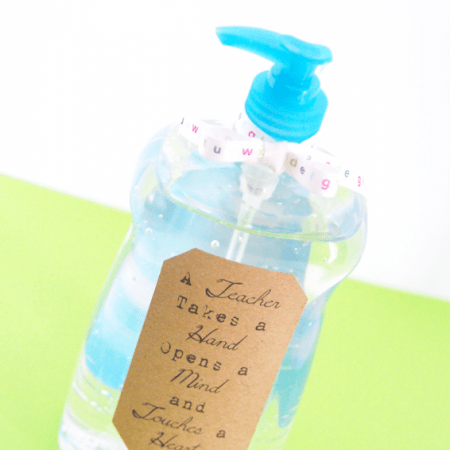 Hand Sanitizer Teacher Gift