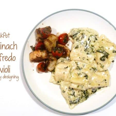 simple Crock crockpot crock for recipe ravioli really  Alfredo pot   and Ravioli a Pot Spinach   yummy
