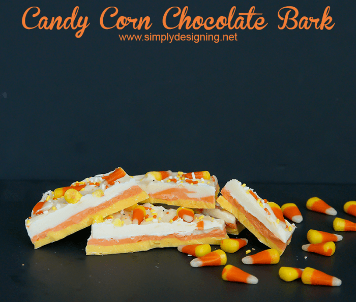 Candy Corn Chocolate Bark