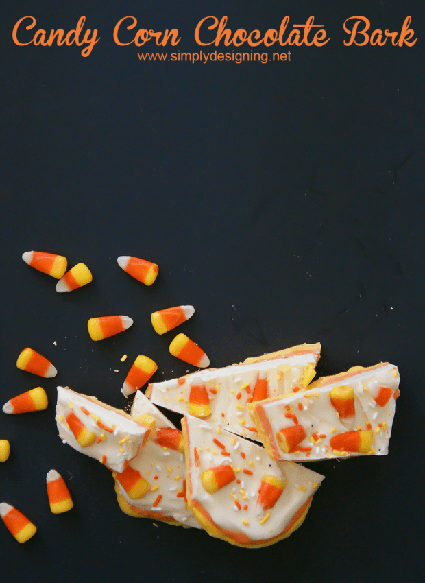 Candy Corn Chocolate Bark