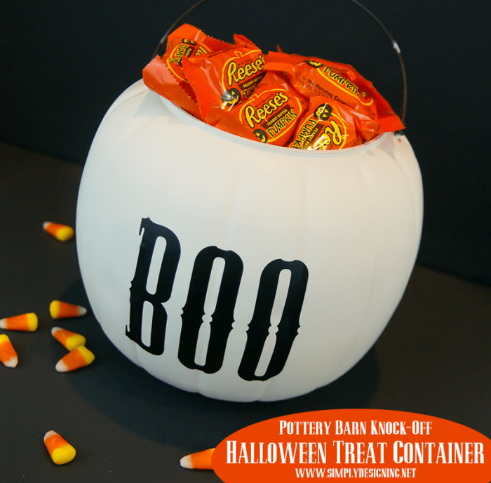 Halloween Treat Containers Pottery Barn KnockOff