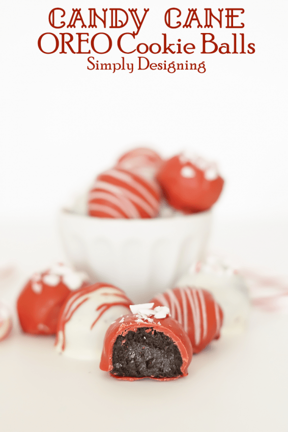 Candy Cane OREO Cookie Balls