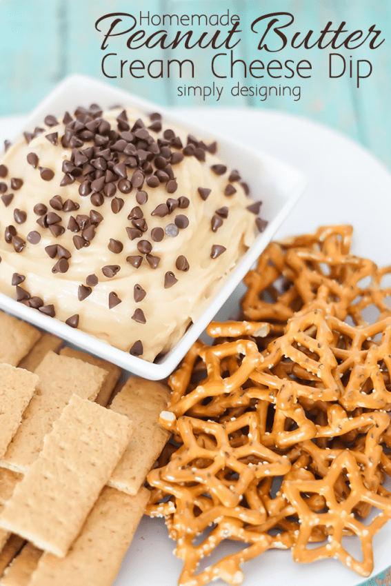 Homemade Peanut Butter Cream Cheese Dip