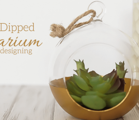 DIY Gold Dipped Terrarium featured image