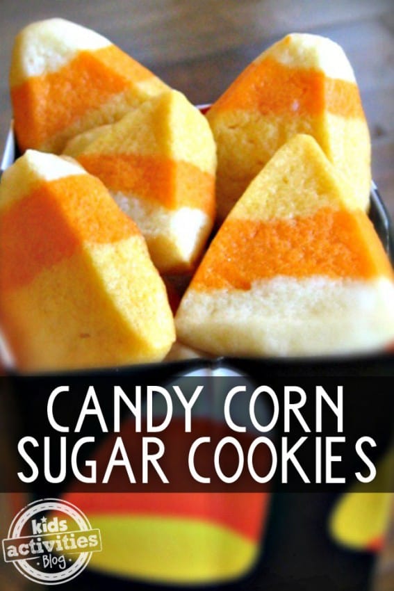 candy corn sugar cookies / kids activities blog