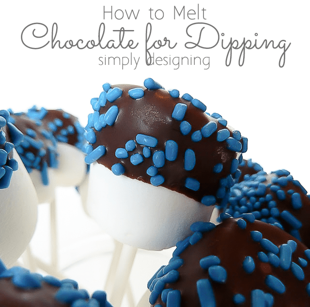How to Melt Chocolate for Dipping-