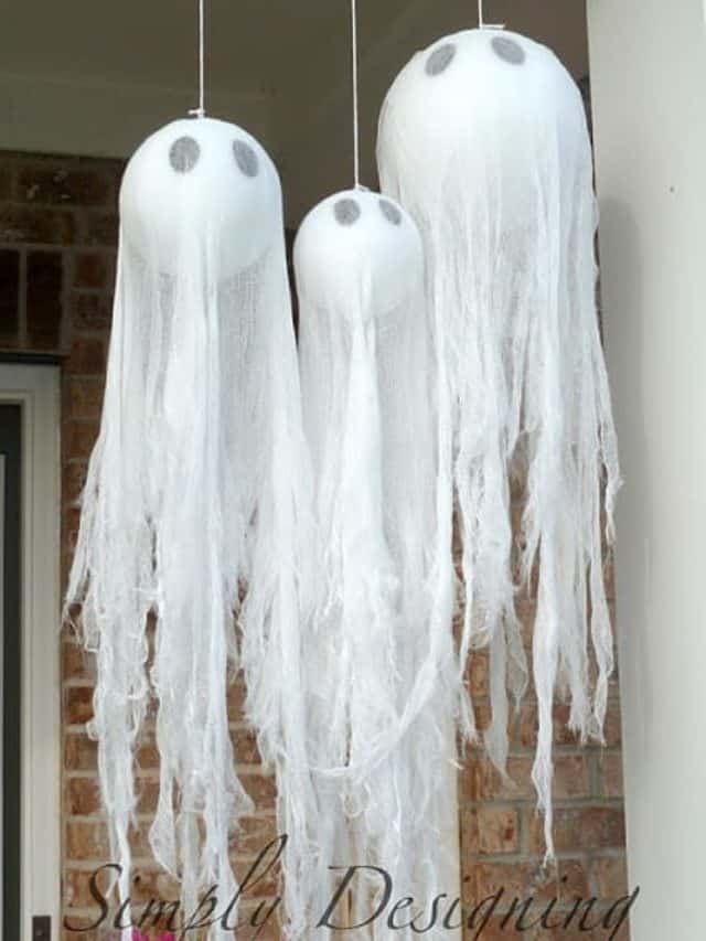 How to make Hanging Ghosts