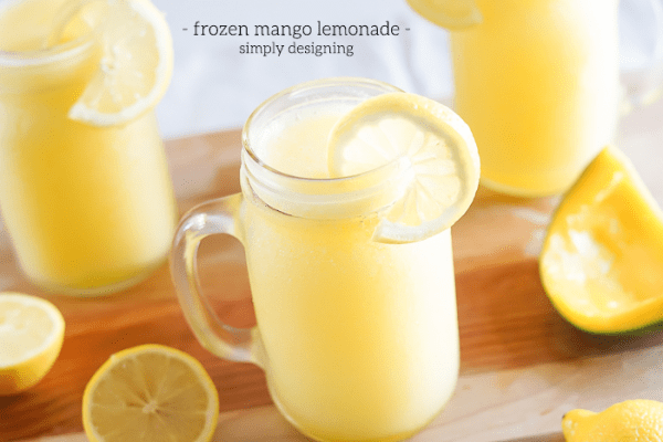 Homemade Frozen Mango Lemonade Recipe