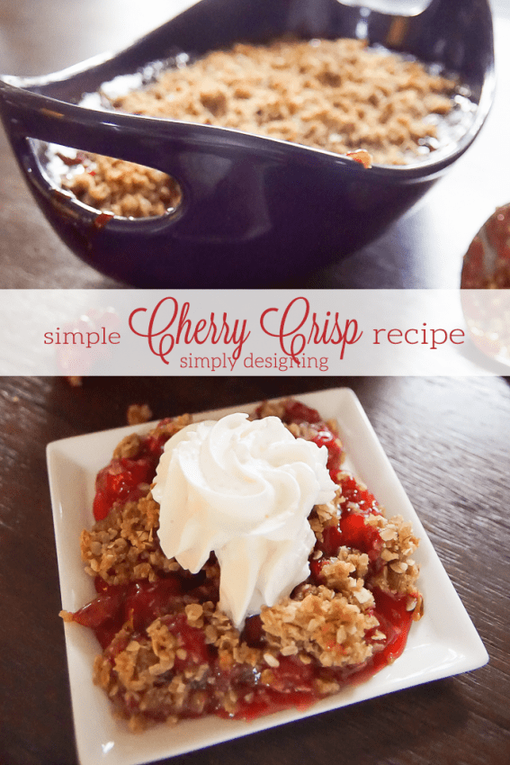 how to make cherry crisp