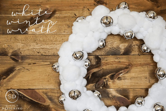 White Winter Wreath - perfect wreath for all winter long