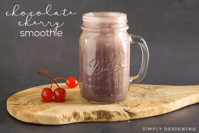 Chocolate Cherry Smoothie Recipe - a simple and healthy smoothie