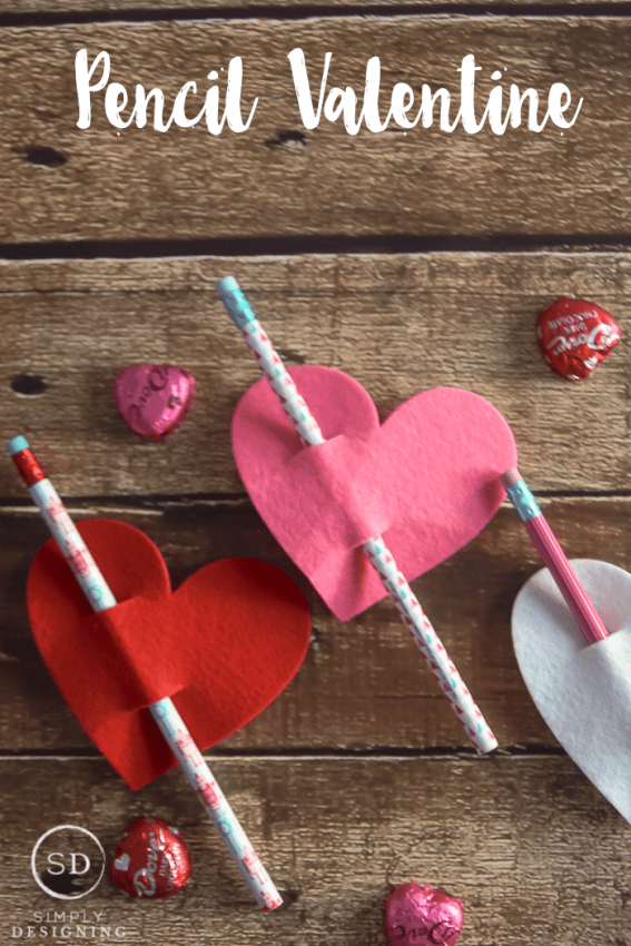 Pencil Valentines - a simple valentine to make and give