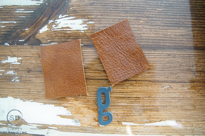 Monogrammed DIY Leather Keychain