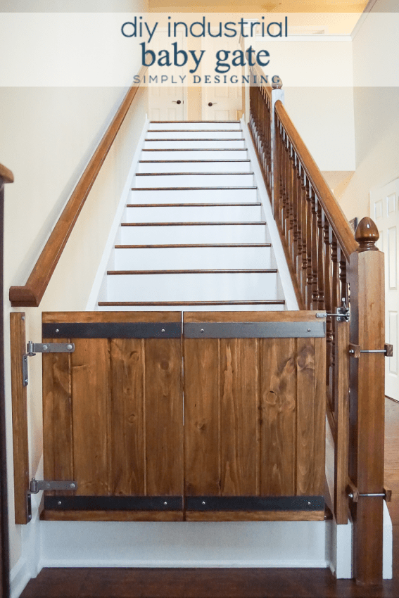 How To Make A Custom Diy Baby Gate With, Wooden Baby Gate For Stairs