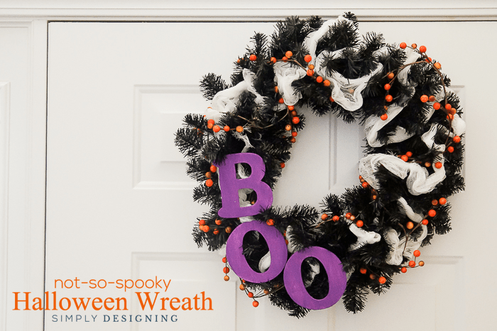 BOO Halloween Wreath