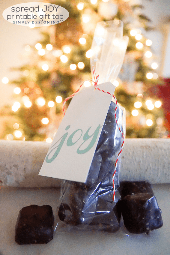 Free Joy Holiday Printable Gift Tag