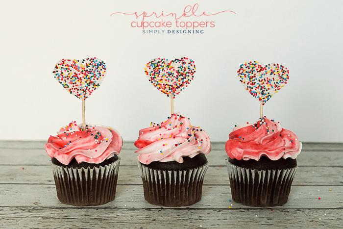 How to make Sprinkle Cupcake Toppers
