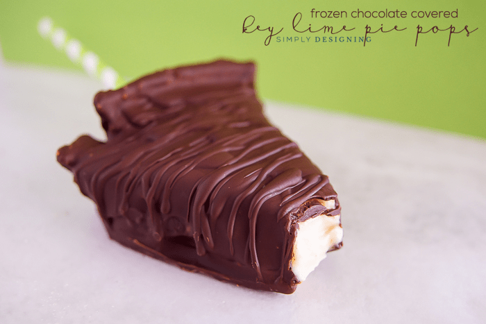 Frozen Chocolate Covered Key Lime Pie