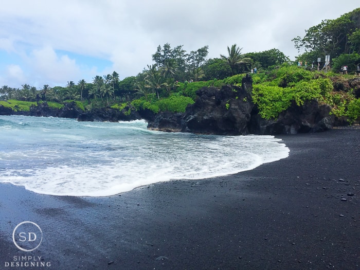 Road to Hana Maui Hawaii Black Sand Beach