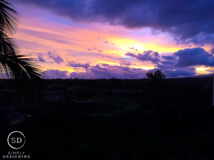 Sunrise in Maui Hawaii