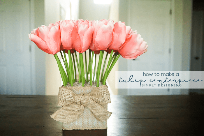 How to make a Tulip Centerpiece for Spring