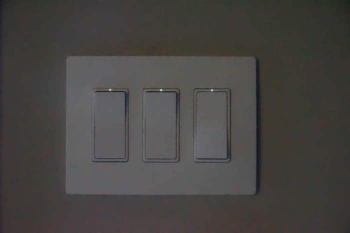 LED light on light switches