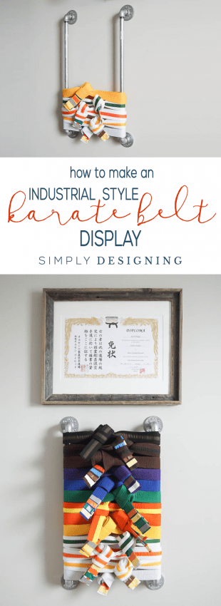 displaying karate belts