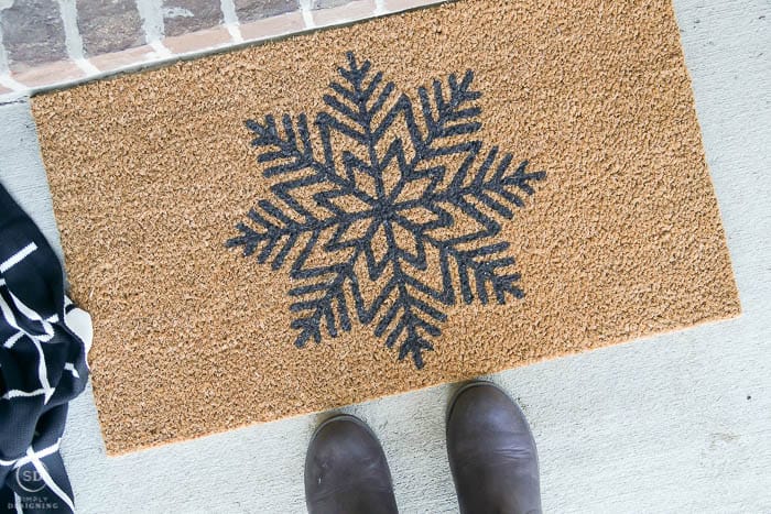 Christmas front door mat