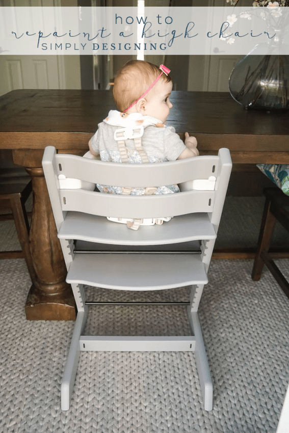 How to Repaint a High Chair