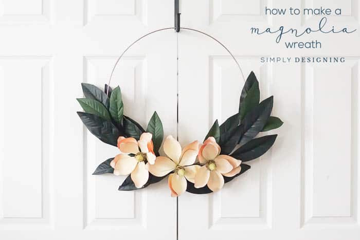 How to make a Farmhouse Magnolia Wreath