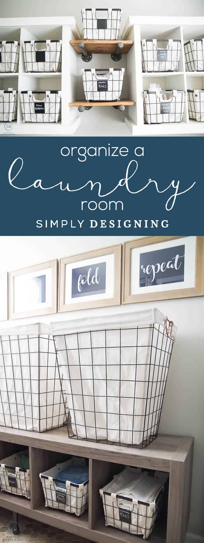 How to Organize a Laundry Room - Laundry Room Makeover