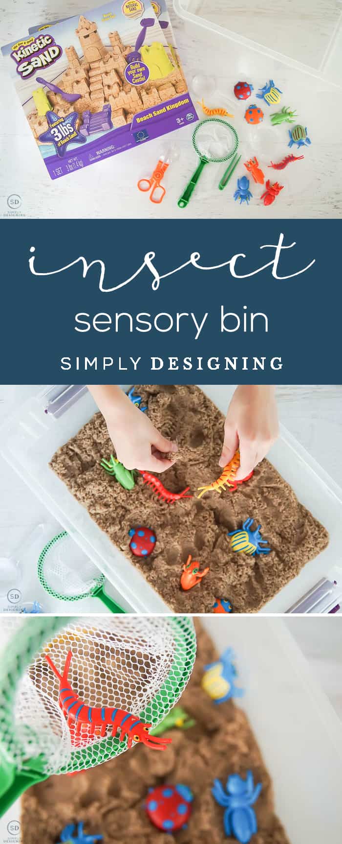 DIY Insect Sensory Bin - sensory activities - sensory activities for children - sensory play