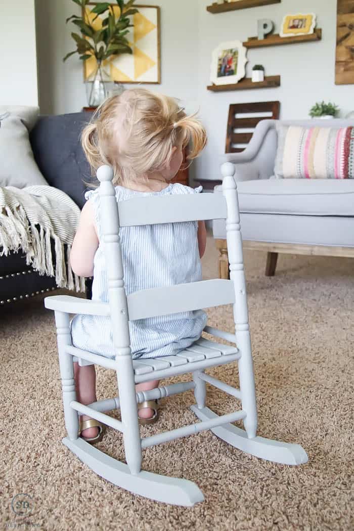 How to Repaint Furniture without Sanding - how to paint a rocking chair