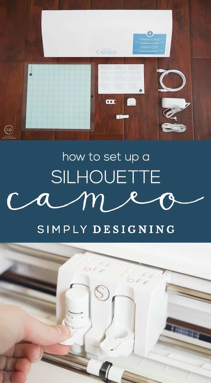 How to Set up a Silhouette CAMEO - answering all the questions about what comes with a Silhouette CAMEO 3 and how to set it up