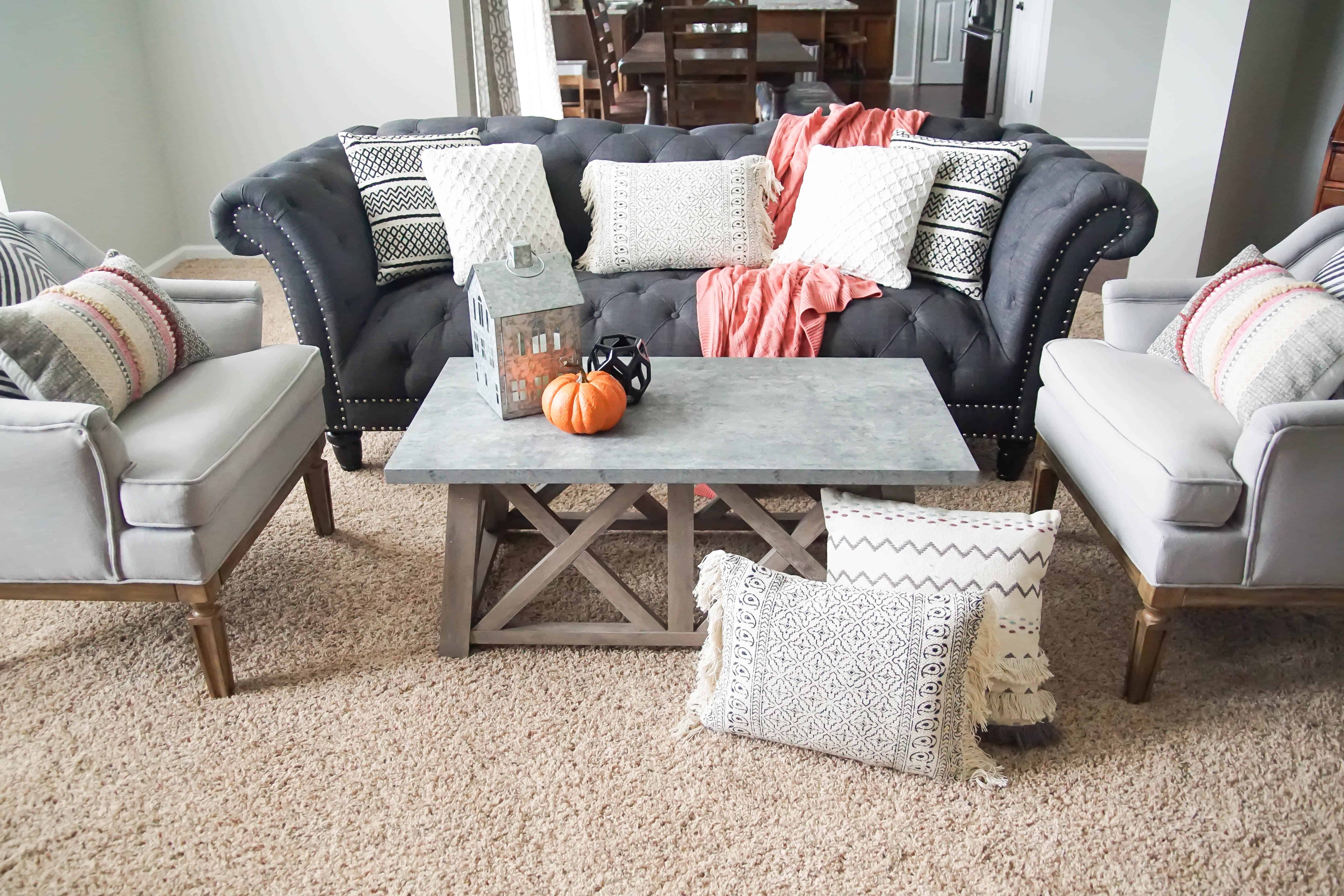 after - fall family room makeover