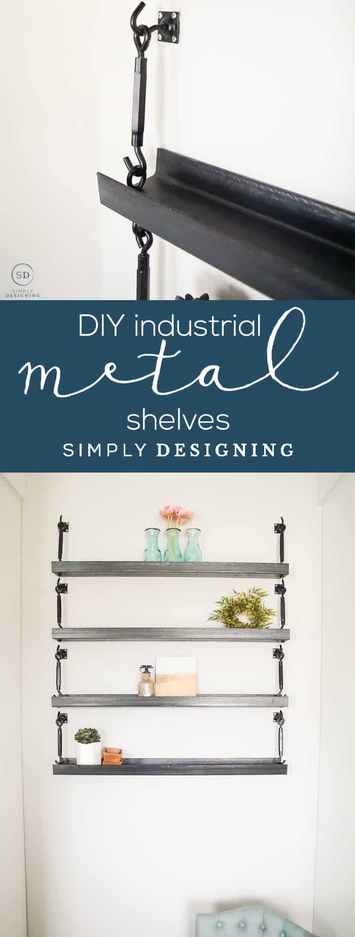 How To Make Industrial Metal Shelves, How To Make Metal And Wood Shelves