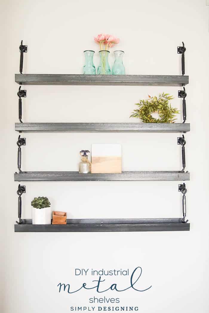 How to Make Industrial Metal Shelves