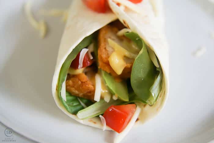 a delicious and easy to make chicken wrap