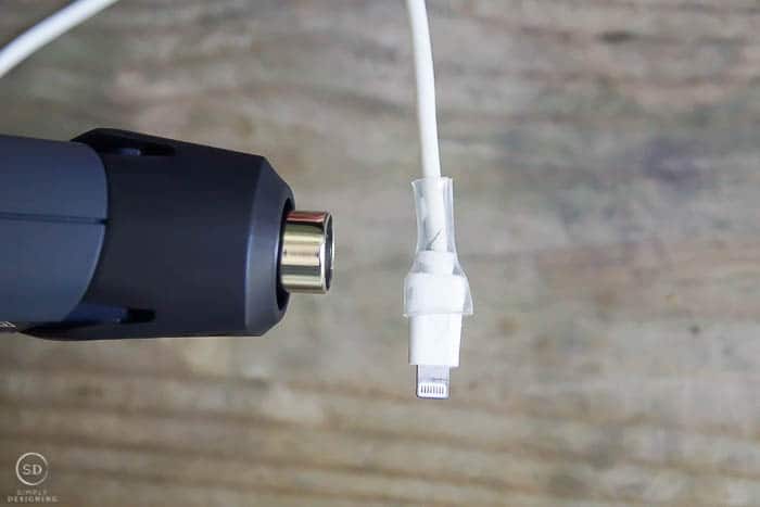 How to Fix a Broken iPhone Charger with a heat gun and heat shrink tube