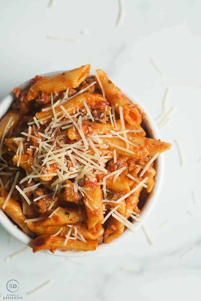 Instant Pot Ziti with ground beef