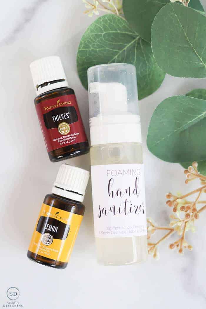 all-natural foaming hand sanitizer recipe