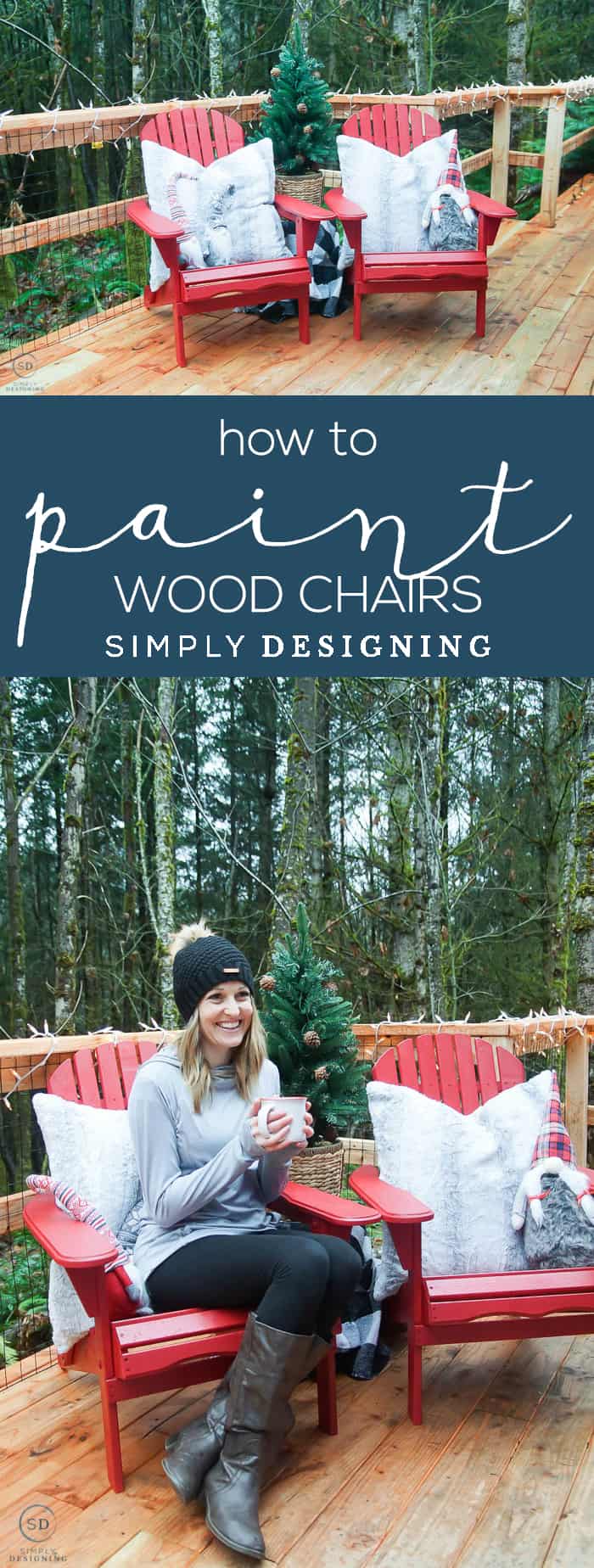 How to Paint Wood Chairs - I am sharing my tips and tricks for How to Paint Wood Chairs easily so that you can get a near-flawless result every single time