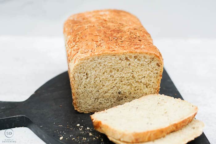 easy parmesan herb artisan bread