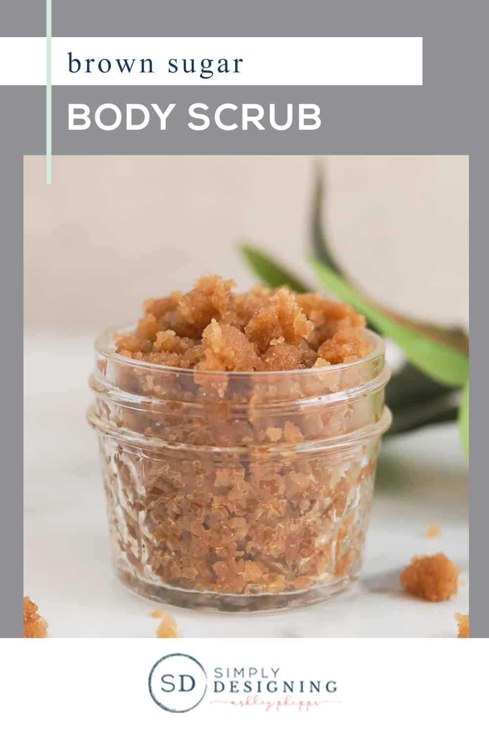 This Brown Sugar Scrub is a fantastic way to exfoliate your whole body at home with an inexpensive scrub that you can easily make yourself