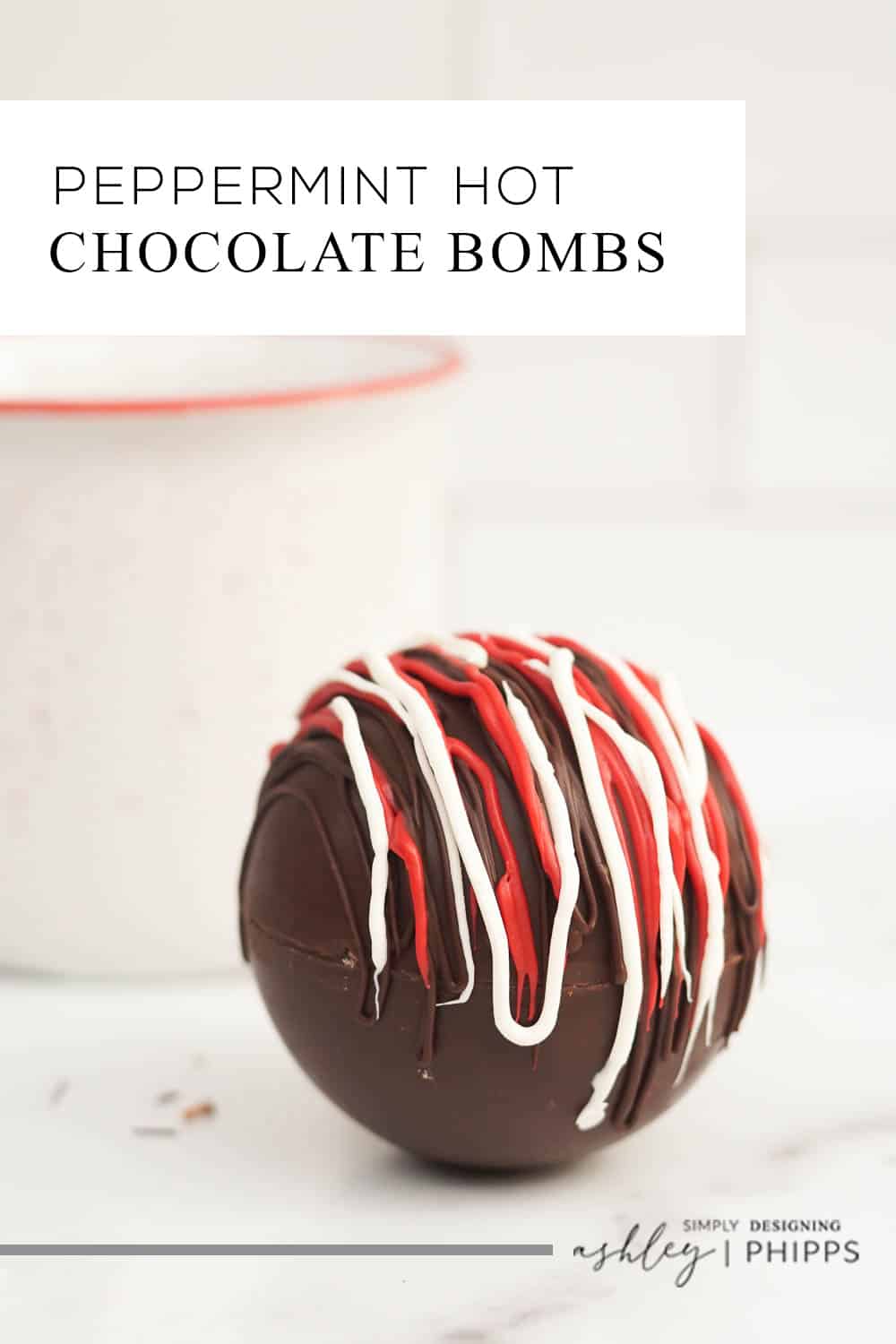 Peppermint Hot Chocolate Bombs