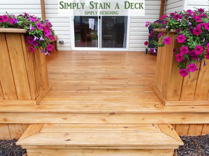 spray stain deck