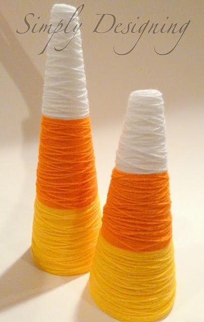Cones+00a1 | Candy Corn Decorations | 24 | Christmas Tree String Art