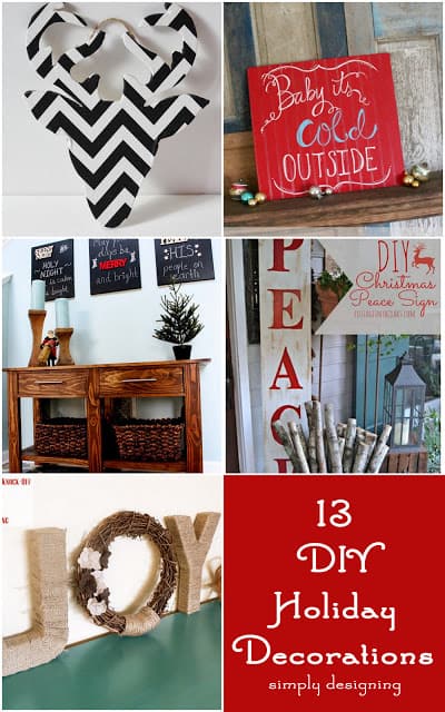 DIY+Holiday+Decor+Collage1 | 13 DIY Holiday Decorations | 39 |