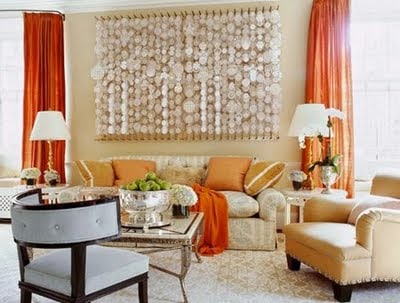 Jeffrey Bilhuber Orange Curtains1 | Adding Color without Paint: Interior Design Wednesday | 34 |