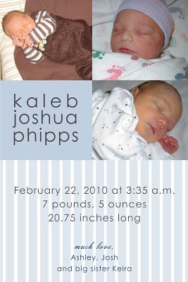 Kaleb+Birth+Announcement1 | Feature - Hello @ Good Gravy | 24 |